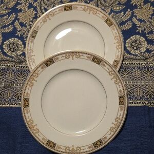 Webster- Old Ivory Syracuse China Dinner Plates - Set of 2